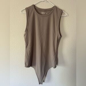 Abercrombie & Fitch Women’s Sleeveless Taupe Bodysuit